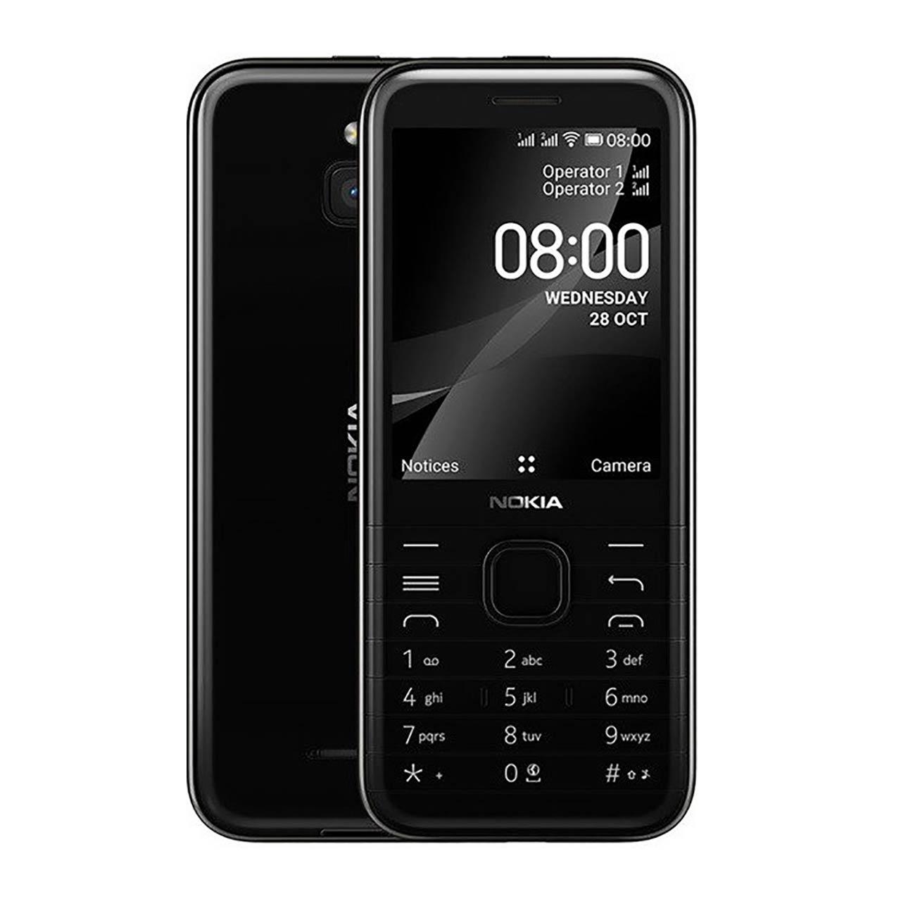 463272 گوشی موبایل نوکیا مدل 8000 (RAM 512MB) دو سیم کارت با ظرفیت 4 گیگابایت-مشکی