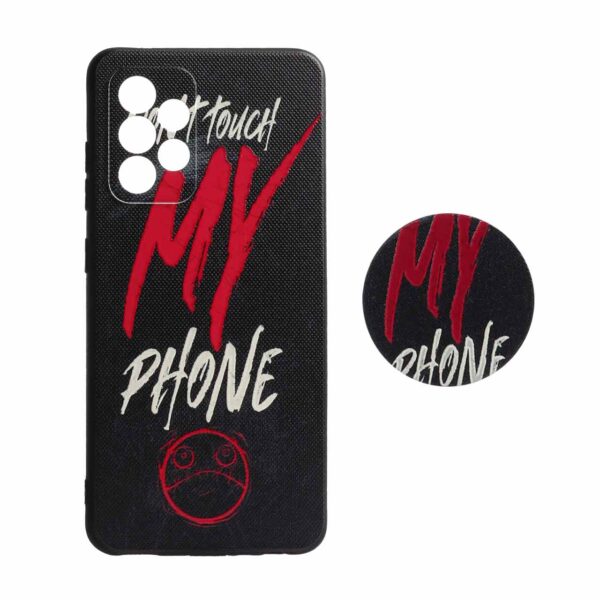 قاب طرح دار پاپ سوکت دار محافظ لنزدار Samsung A52 - کد 3156 - CH