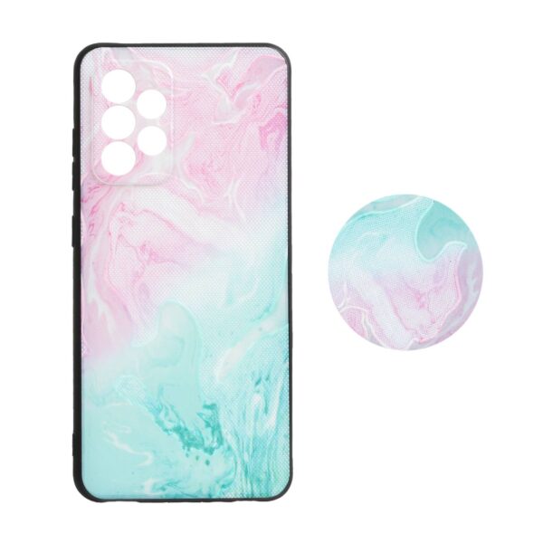 قاب طرح دار پاپ سوکت دار محافظ لنزدار Samsung A52 - کد 3157 - CH