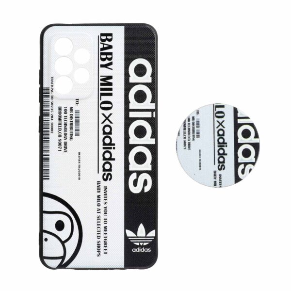 قاب طرح دار پاپ سوکت دار محافظ لنزدار Samsung A52 - کد 3165 - CH