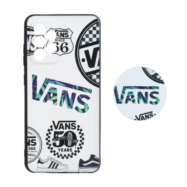 قاب طرح دار پاپ سوکت دار محافظ لنزدار Samsung A52 - کد 3167 - CH