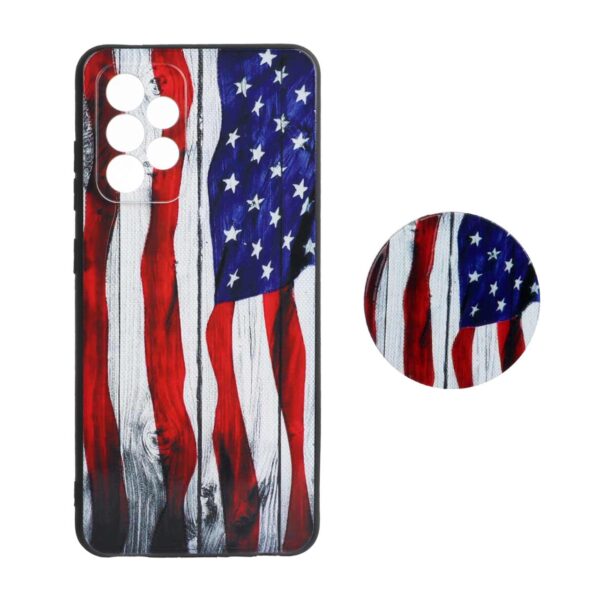 قاب طرح دار پاپ سوکت دار محافظ لنزدار Samsung A52 - کد 3171 - CH