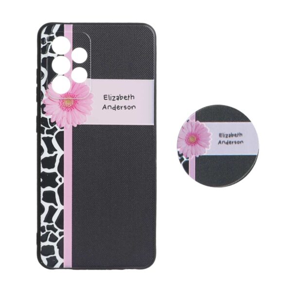 قاب طرح دار پاپ سوکت دار محافظ لنزدار Samsung A52 - کد 3174 - CH