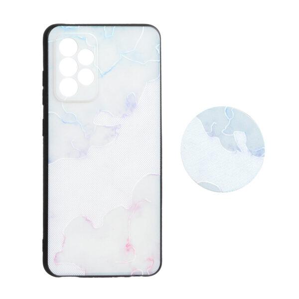 قاب طرح دار پاپ سوکت دار محافظ لنزدار Samsung A52 - کد 3176 - CH