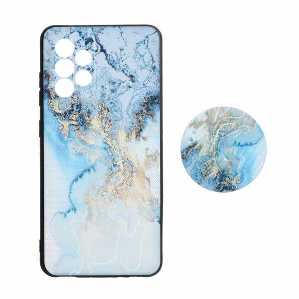 قاب طرح دار پاپ سوکت دار محافظ لنزدار Samsung A52 - کد 3192 - CH