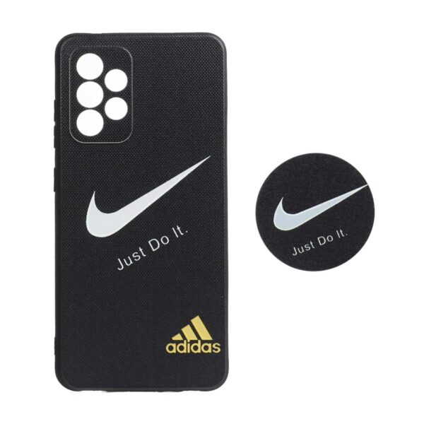 قاب طرح دار پاپ سوکت دار محافظ لنزدار Samsung A52 - کد 3196 - CH