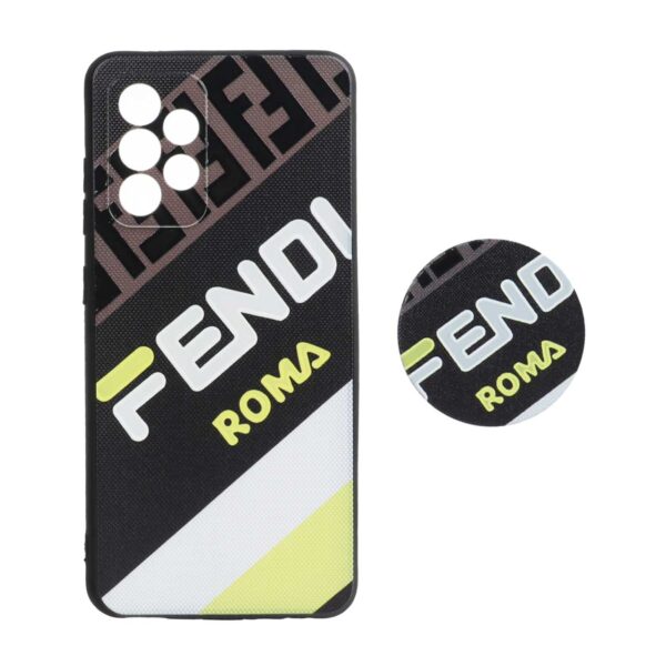 قاب طرح دار پاپ سوکت دار محافظ لنزدار Samsung A52 - کد 3198 - CH