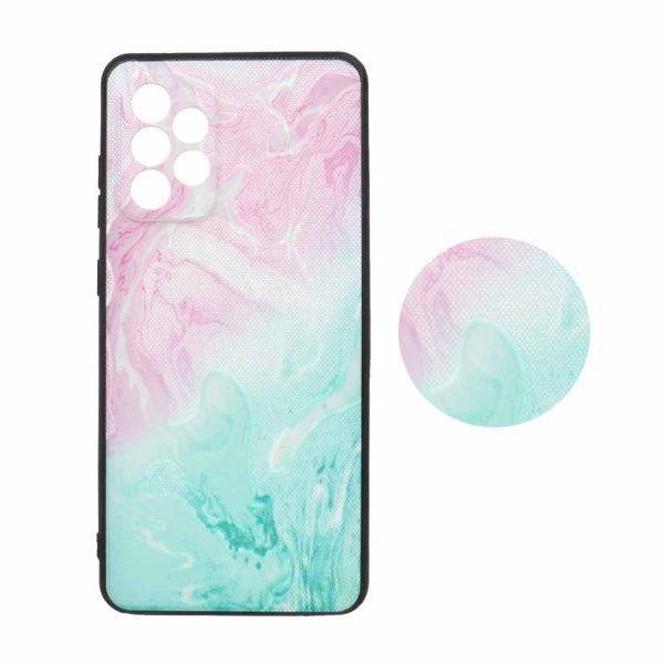 قاب طرح دار پاپ سوکت دار محافظ لنزدار Samsung A72 - کد 3333 - CH