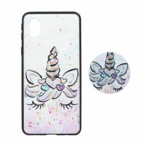 قاب طرح دار پاپ سوکت دار Samsung A01 Core - کد 3549 - CH