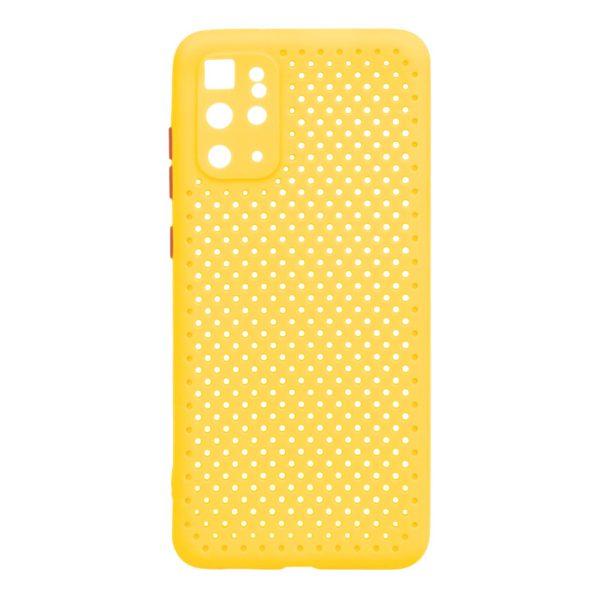 قاب توری محافظ لنزدار Samsung S20 Plus - زرد - CH