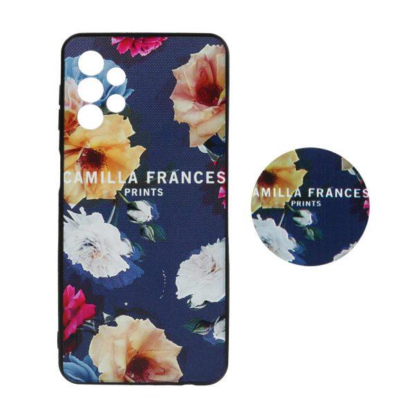 قاب طرح دار پاپ سوکت دار محافظ لنزدار Samsung A32-5G کد 4037 - CH