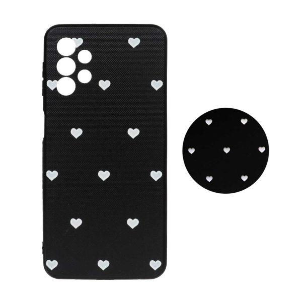 قاب طرح دار پاپ سوکت دار محافظ لنزدار Samsung A32-5G کد 4043 - CH