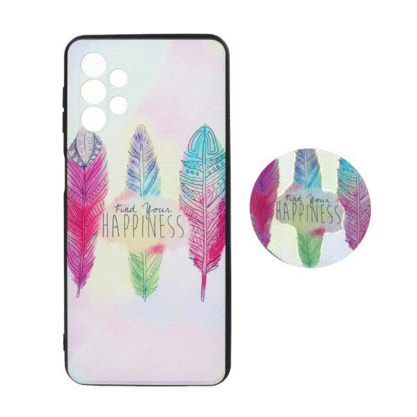 قاب طرح دار پاپ سوکت دار محافظ لنزدار Samsung A32-5G کد 4044 - CH