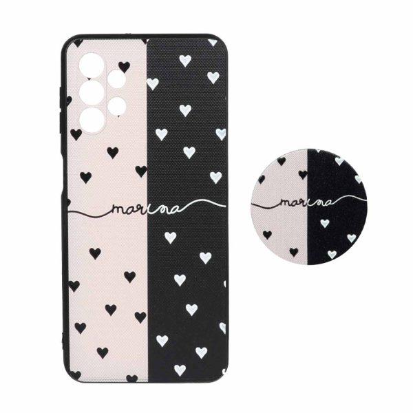 قاب طرح دار پاپ سوکت دار محافظ لنزدار Samsung A32-5G کد 4051 - CH