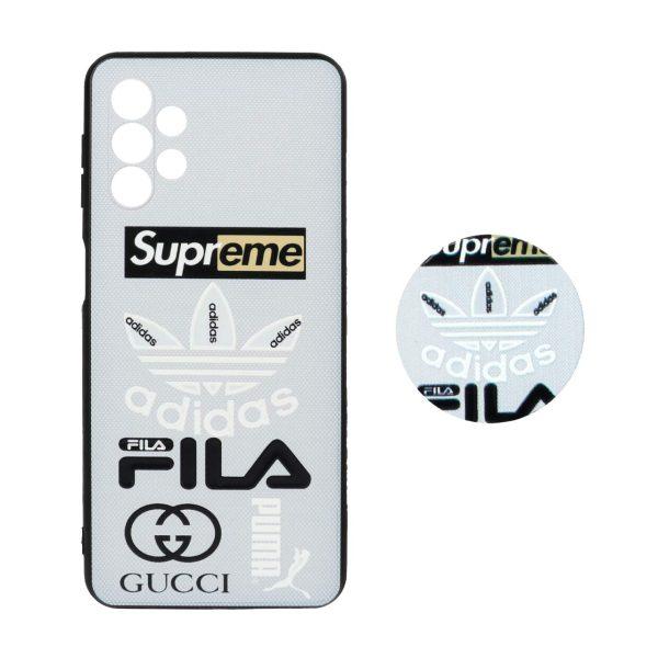 قاب طرح دار پاپ سوکت دار محافظ لنزدار Samsung A32-5G کد 4062 - CH