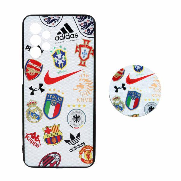 قاب طرح دار پاپ سوکت دار محافظ لنزدار Samsung A32-5G کد 4063 - CH