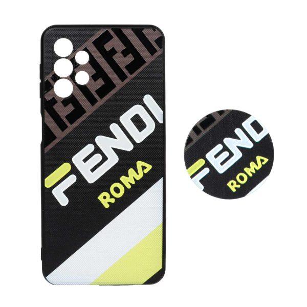 قاب طرح دار پاپ سوکت دار محافظ لنزدار Samsung A32-5G کد 4066 - CH