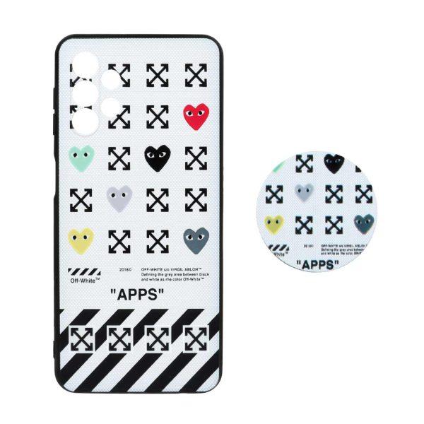 قاب طرح دار پاپ سوکت دار محافظ لنزدار Samsung A32-5G کد 4068 - CH