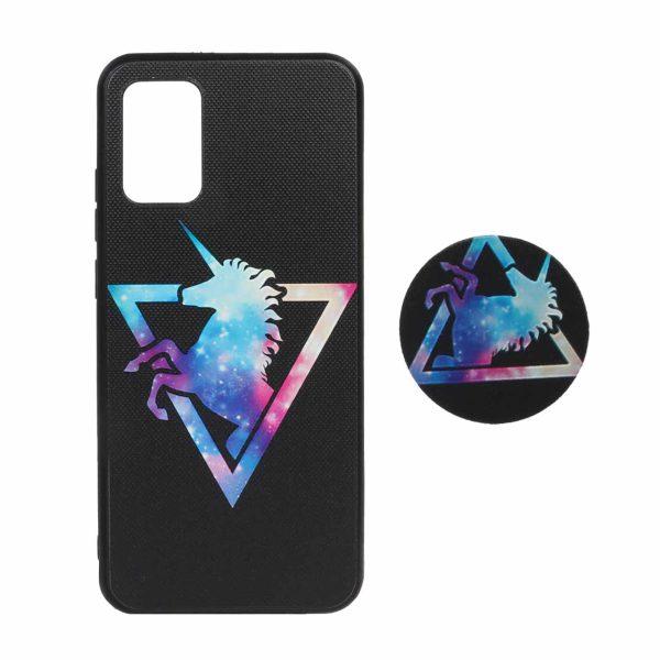 قاب طرح دار پاپ سوکت دار Samsung A02S کد 4724 - CH 3 قاب طرح دار پاپ سوکت دار Samsung A02S کد 4724 - CH