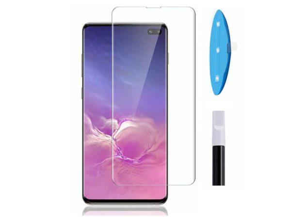 محافظ صفحه نمایش شیشه ای Samsung S10 - UV Privacy (پک دار) - مشکی