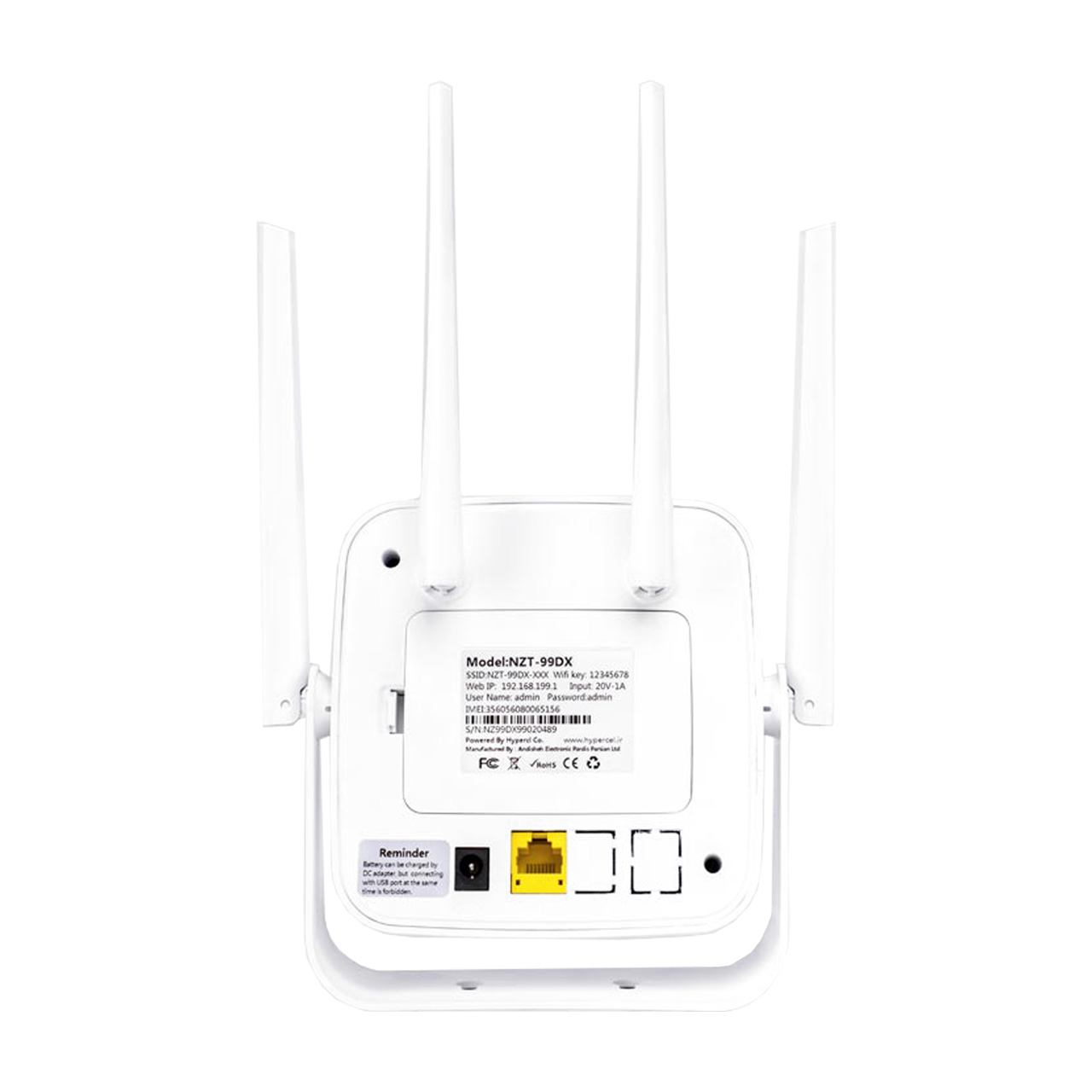 مودم همراه Naztech 4G-LTE مدل NZT-99DX-سفید 7 مودم همراه Naztech 4G-LTE مدل NZT-99DX-سفید
