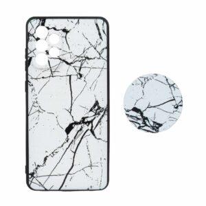 قاب طرح دار پاپ سوکت دار محافظ لنزدار Samsung A72 - کد 3346 - CH