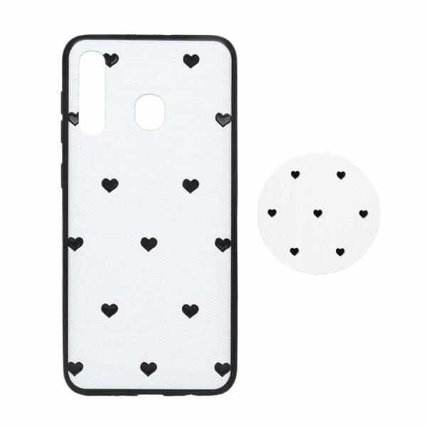 قاب طرح دار پاپ سوکت دار Samsung A20 کد 3841 - CH