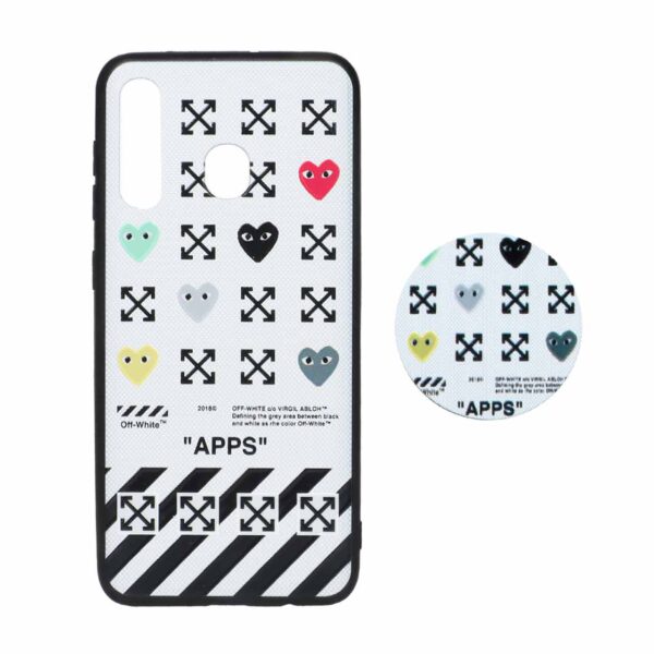 قاب طرح دار پاپ سوکت دار Samsung A20 کد 3871 - CH