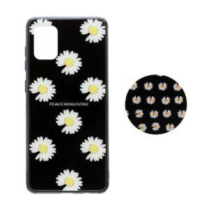 قاب طرح دار پاپ سوکت دار محافظ لنزدار Samsung A31 6 قاب بابونه پاپ سوکت دار Samsung A31 - طرح 2