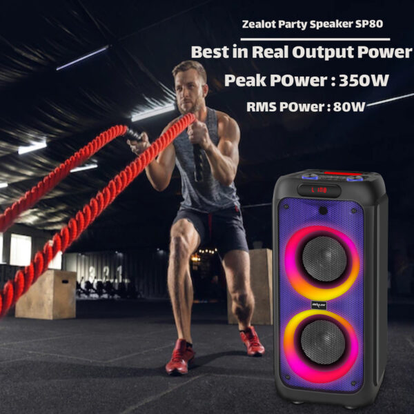 اسپیکر بی سیم قابل حمل ZEALOT مدل SP80