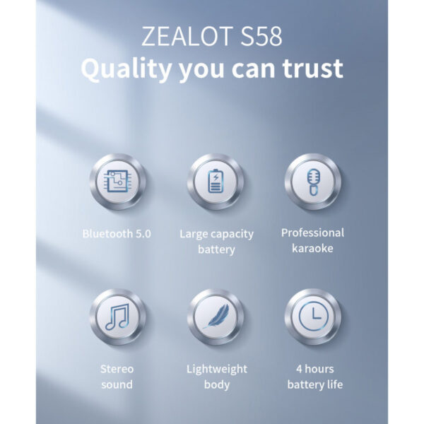 اسپیکر میکروفون ZEALOT مدل S58