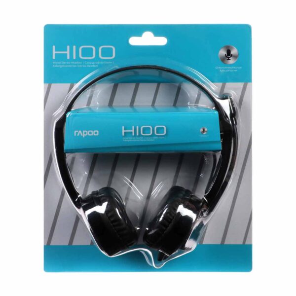 هدست با سیم RAPOO مدل H100 - مشکی