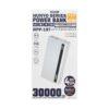 پاوربانک (فست شارژ) ریمکس 30000 میلی آمپر 22.5W مدل RPP-197 - سفید