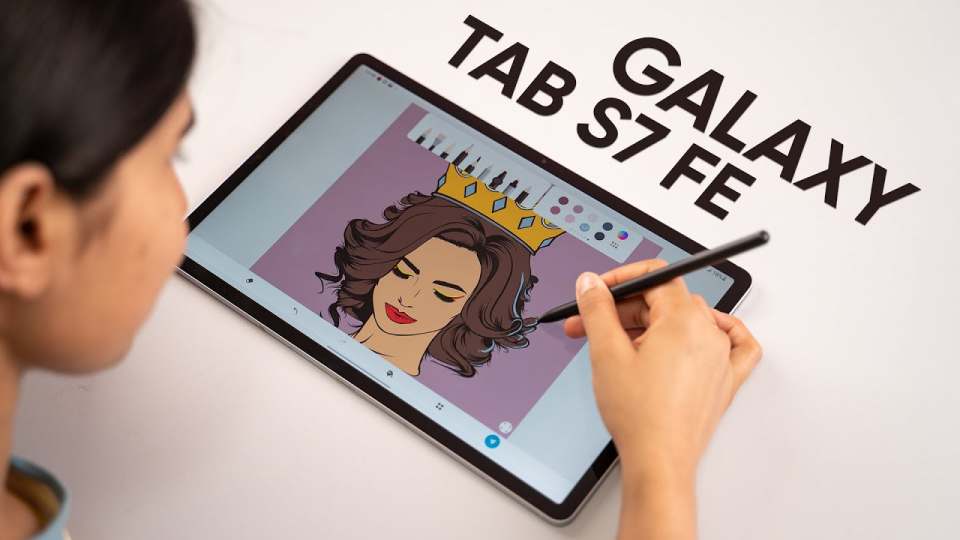 تبلت سامسونگ مدل Galaxy TAB S7 FE 5G SM-T736B (RAM 4) ظرفیت 64 گیگابایت - صورتی