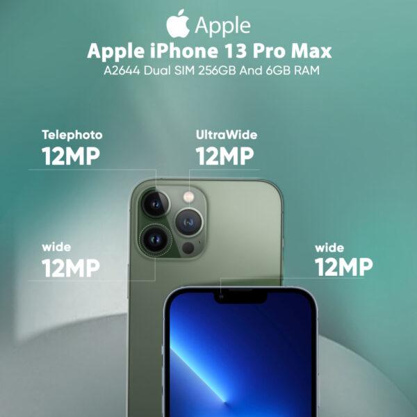 گوشی موبایل اپل مدل iPhone 13 Pro Max Non Active B/A ظرفیت 256GB - سبز (تک سیمکارت)