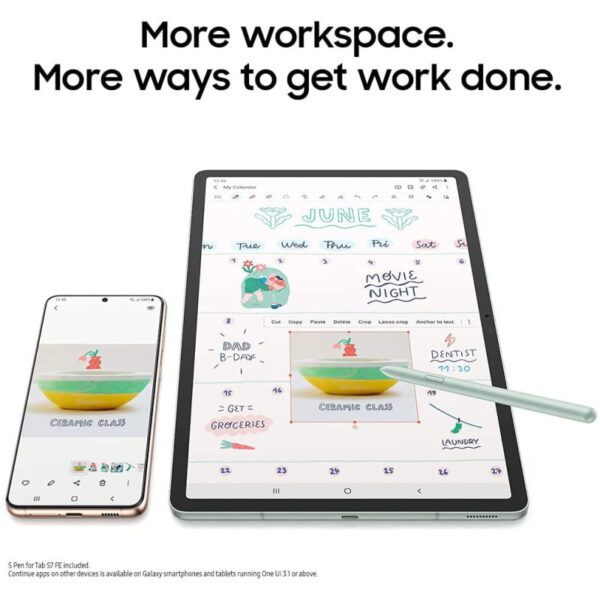 تبلت سامسونگ مدل Galaxy TAB S7 FE 5G SM-T736B (RAM 4) ظرفیت 64 گیگابایت - صورتی