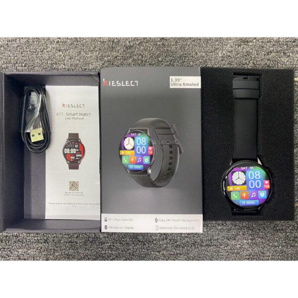 ساعت هوشمند شیائومی Kieslect مدل Smart WATCH K11 PRO به همراه بند سیلیکونی - مشکی