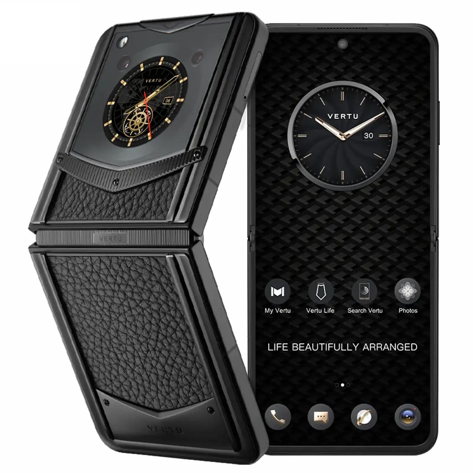 گوشی موبایل ورتو مدلVERTU VERONA JADE BLACK CALFSKIN 12GB+512GB